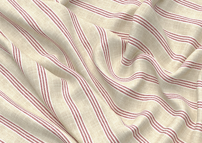 Emily Bond George Stripe Print, Red - Roman Blind - Image 4